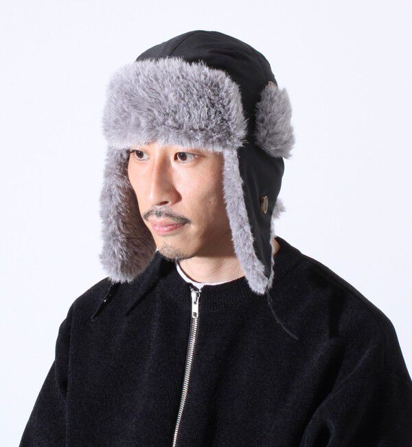 GLOSTER「【GLOSTER/グロスター】フライトキャップ 2WAY ナイロン/デニム」|キャップ・キャスケット|