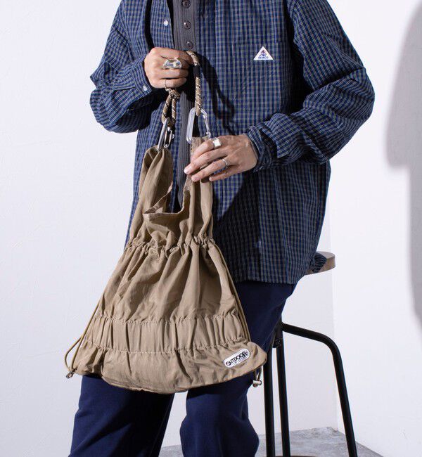 GLOSTER「【昨年即完アイテムが再登場！】【UNISEX】別注 OUTDOOR ドロストショッパーバッグ」|ショルダー・メッセンジャー|