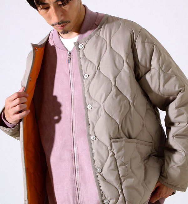 GLOSTER「【GLOSTER別注】TAION ミリタリー クルーネック ライナージャケット」|ダウン|