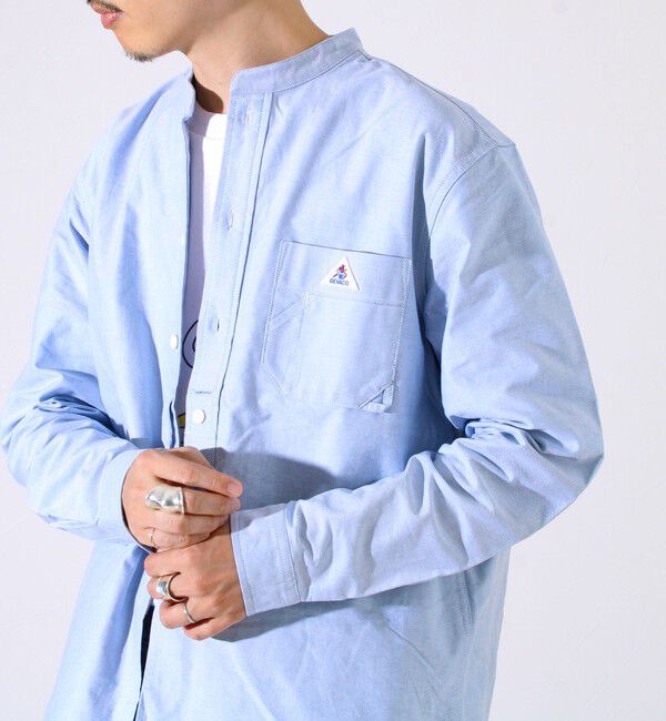 GLOSTER「【シーズンレス】【GEVACO】オックスバンドカラーシャツ」|シャツ・ブラウス|