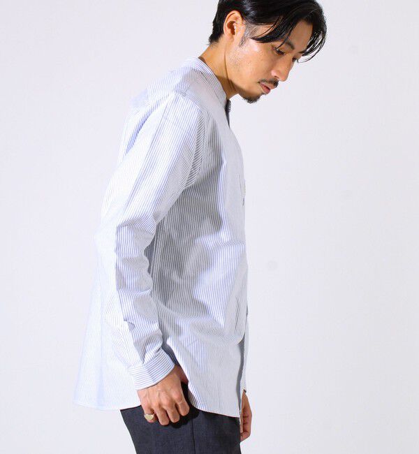 GLOSTER「【シーズンレス】【GEVACO】オックスバンドカラーシャツ」|シャツ・ブラウス|