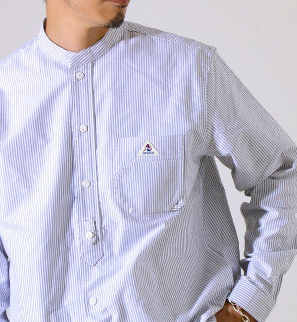 GLOSTER「【シーズンレス】【GEVACO】オックスバンドカラーシャツ」|シャツ・ブラウス|