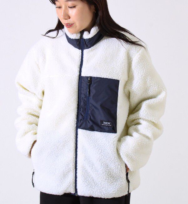 GLOSTER「【2WAYで着回せる】【UNISEX】GLOSTER配色別注 TAIONボア&times;ダウンブルゾン」|ダウン|