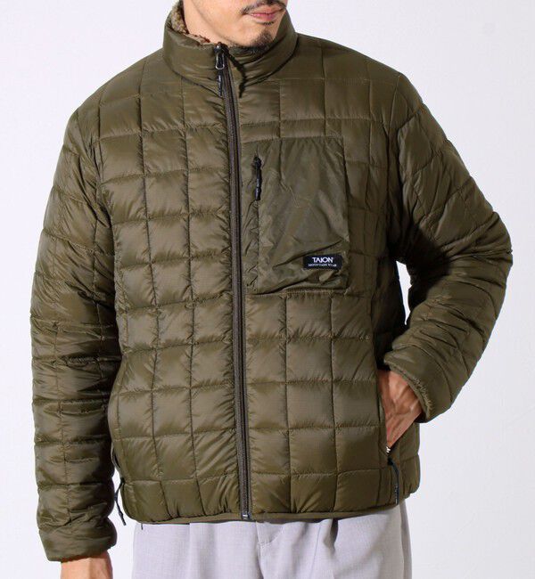 GLOSTER「【2WAYで着回せる】【UNISEX】GLOSTER配色別注 TAIONボア&times;ダウンブルゾン」|ダウン|