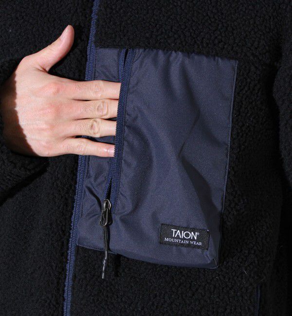 GLOSTER「【2WAYで着回せる】【UNISEX】GLOSTER配色別注 TAIONボア&times;ダウンブルゾン」|ダウン|