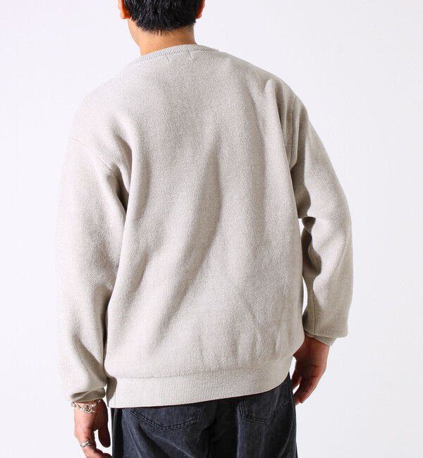 GLOSTER「【昨年人気アイテム再登場！チクチクしないニット】モールバックボーダー ヘンリーネックニット」|ニット・セーター|