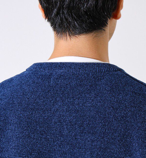 GLOSTER「【昨年人気アイテム再登場！チクチクしないニット】モールバックボーダー ヘンリーネックニット」|ニット・セーター|