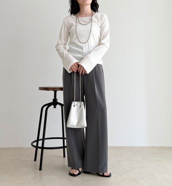 fredy emue「シアーフロッキーフレアスリーブプルオーバー」|Tシャツ・カットソー|