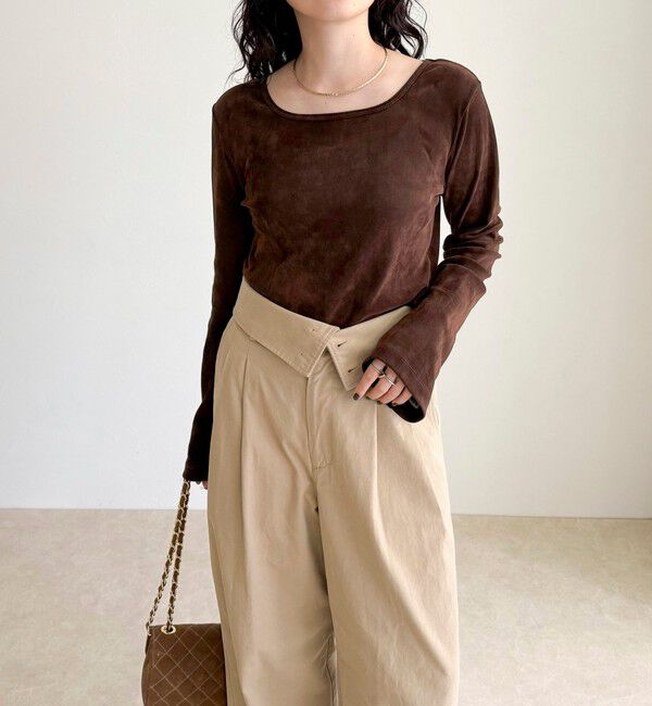 fredy emue「シアーフロッキーフレアスリーブプルオーバー」|Tシャツ・カットソー|