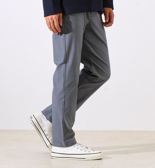 GLOSTER「【大人の美脚パンツ/S～XL展開】ミラクルストレッチ イージーパンツ」|チノ|
