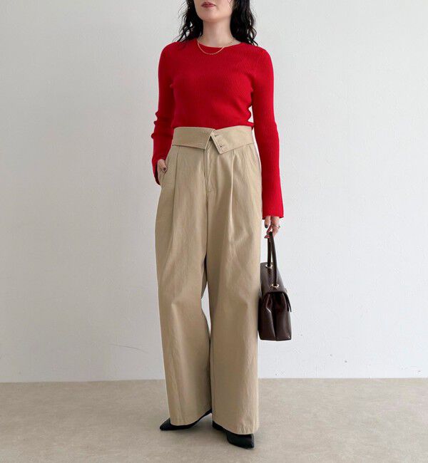 fredy emue「袖スリットリブニットプルオーバー」|ニット・セーター|