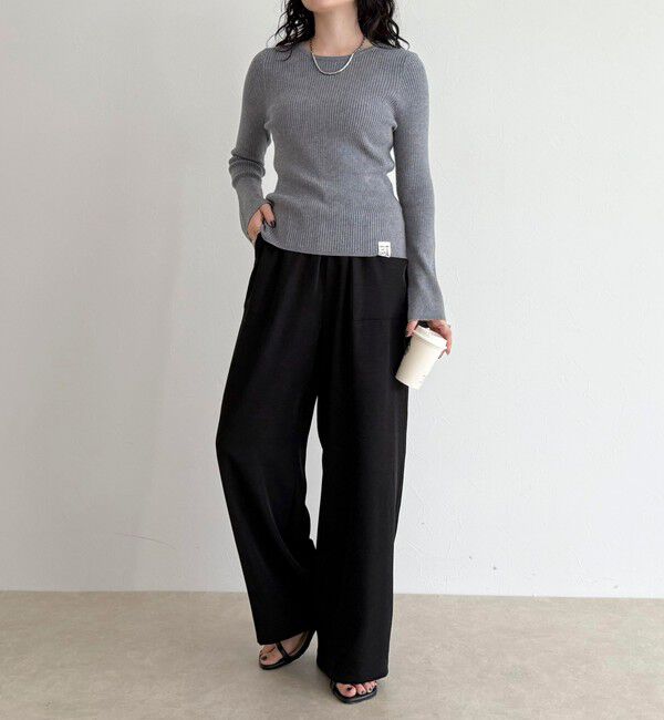 fredy emue「袖スリットリブニットプルオーバー」|ニット・セーター|