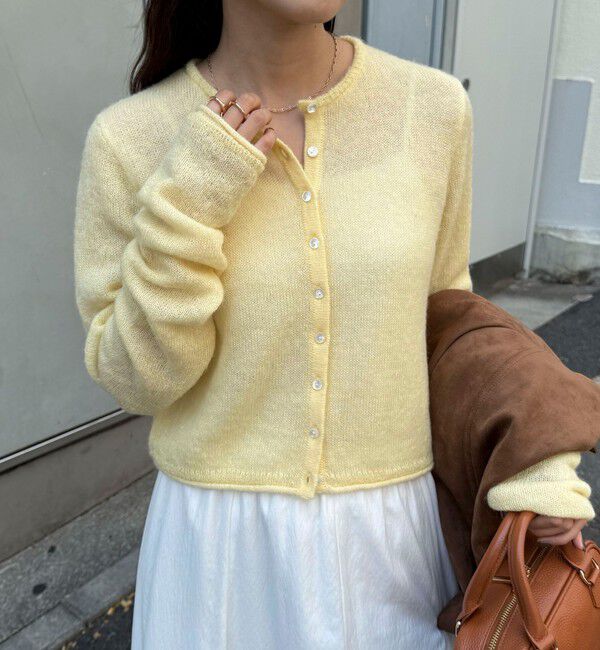 fredy emue「モヘヤ混ビスチェカーディガン」|カーディガン|