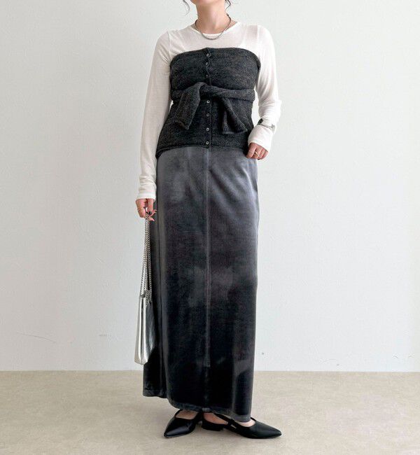 fredy emue「モヘヤ混ビスチェカーディガン」|カーディガン|