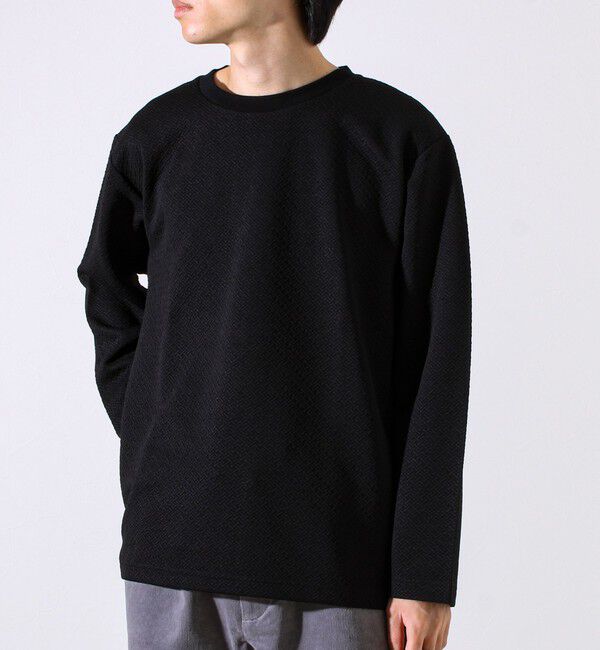 GLOSTER「【人気シリーズ第2弾】【新柄ジャガード登場】フクレクロスジャガードロンT」|Tシャツ・カットソー|