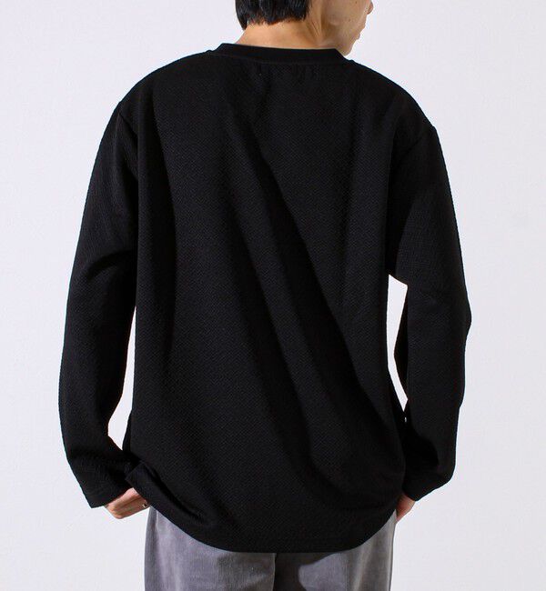 GLOSTER「【人気シリーズ第2弾】【新柄ジャガード登場】フクレクロスジャガードロンT」|Tシャツ・カットソー|