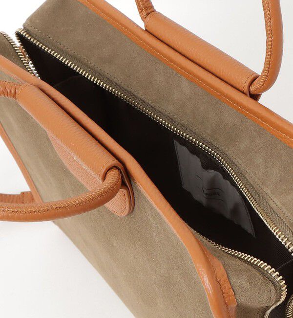 fredy emue「スエード配色ボックスボストンバッグ」|ショルダー・メッセンジャー|