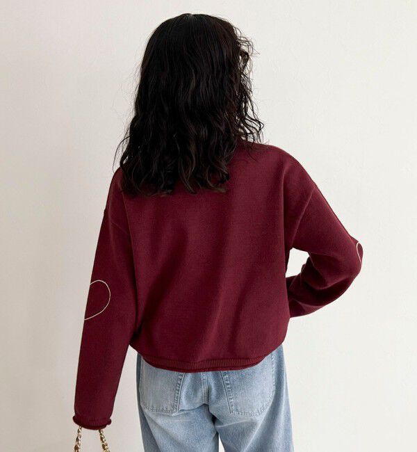 fredy emue「ハートステッチニットプルオーバー」|ニット・セーター|