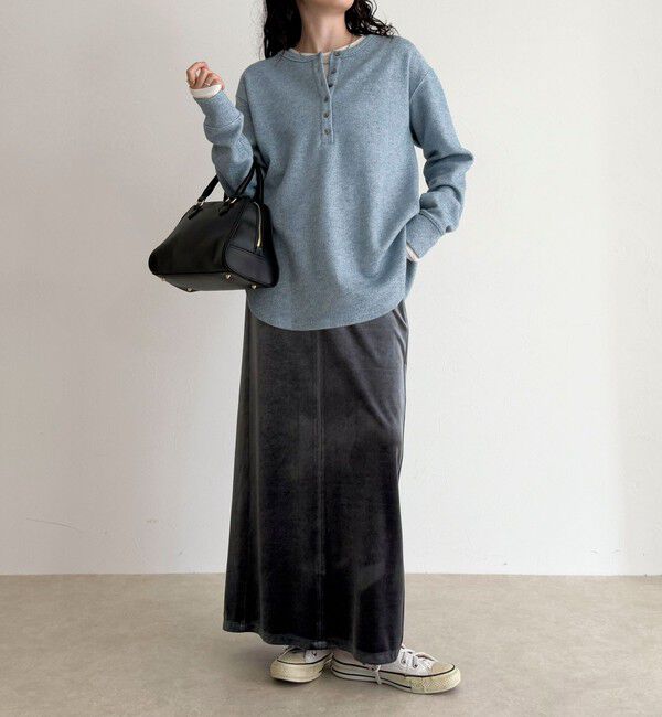 fredy emue「2WAYヘンリーラメプルオーバー」|Tシャツ・カットソー|