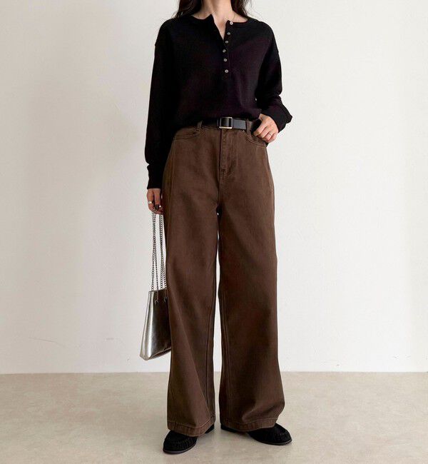 fredy emue「2WAYヘンリーラメプルオーバー」|Tシャツ・カットソー|