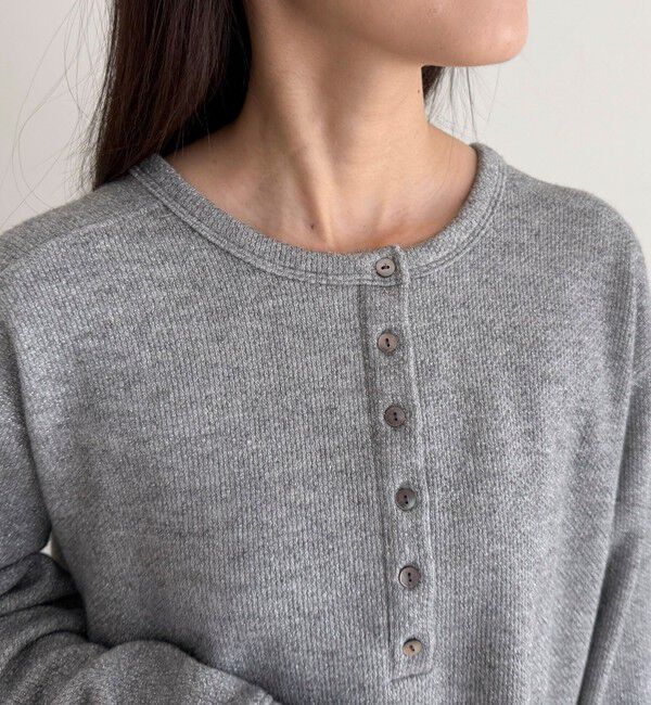 fredy emue「2WAYヘンリーラメプルオーバー」|Tシャツ・カットソー|