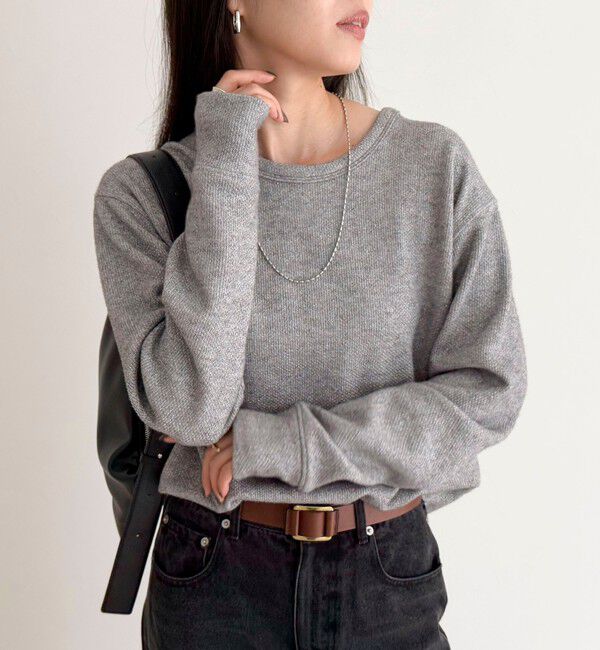 fredy emue「2WAYヘンリーラメプルオーバー」|Tシャツ・カットソー|