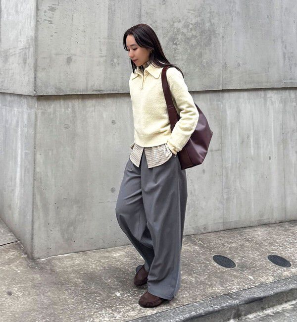 fredy emue「ポロ衿ニットプルオーバー」|ニット・セーター|