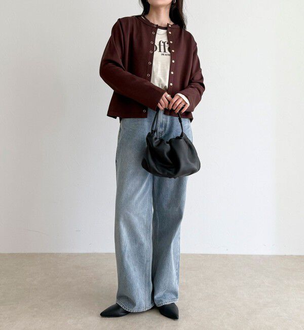 fredy emue「ポンチドット釦カーディガン」|カーディガン|