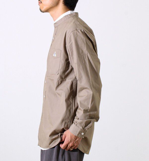 GLOSTER「【GEVACO/ゲバコ】起毛バンドカラーシャツ」|シャツ・ブラウス|