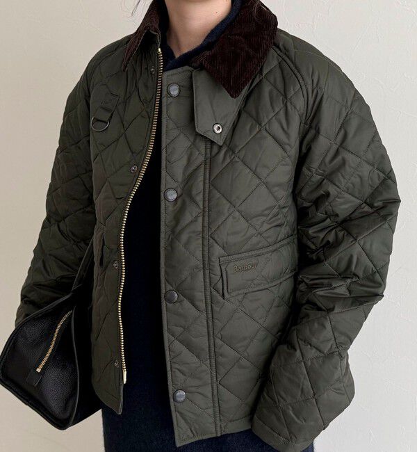 fredy emue「【BARBOUR/バブアー】 SPEY QUILTED JACKET」|ブルゾン・スタジャン|カーキ