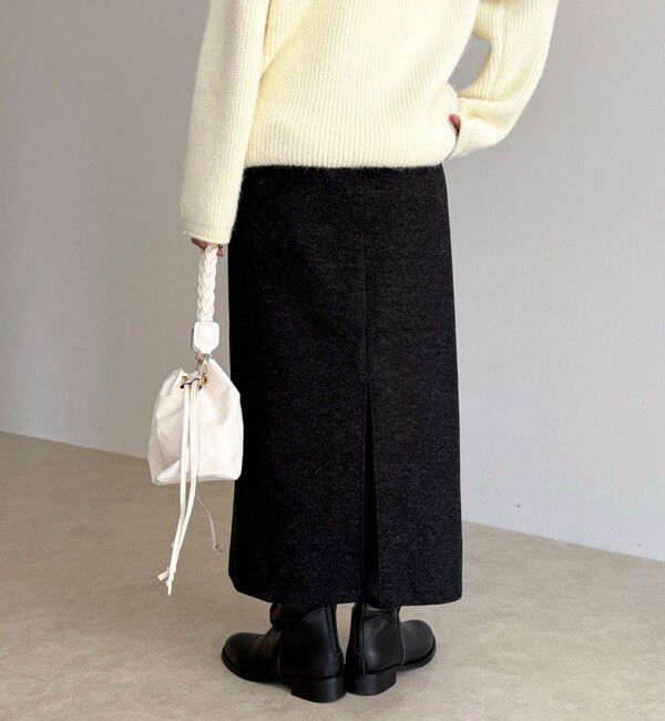 fredy emue「ソフトニットメルトンスカート」|スカート|