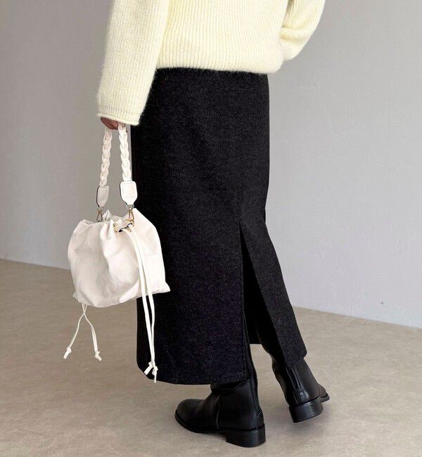 fredy emue「ソフトニットメルトンスカート」|スカート|