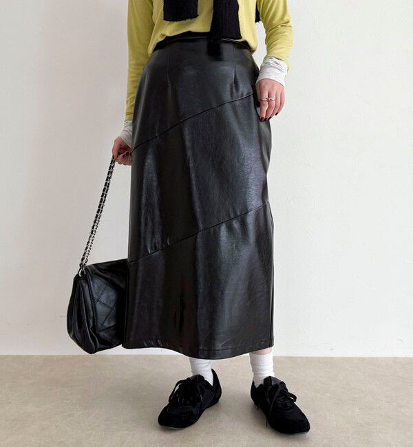 fredy emue「ヴィンテージライクレザースカート」|スカート|