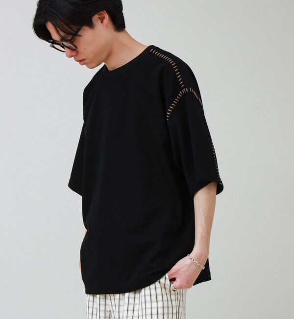 GLOSTER「【セットアップ対応】カルゼラダーステッチ クルーネックTシャツ」|Tシャツ・カットソー|