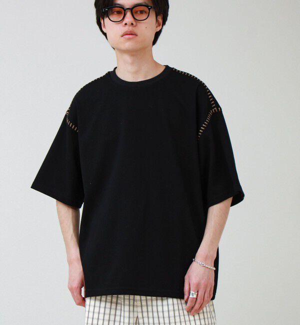 GLOSTER「【セットアップ対応】カルゼラダーステッチ クルーネックTシャツ」|Tシャツ・カットソー|
