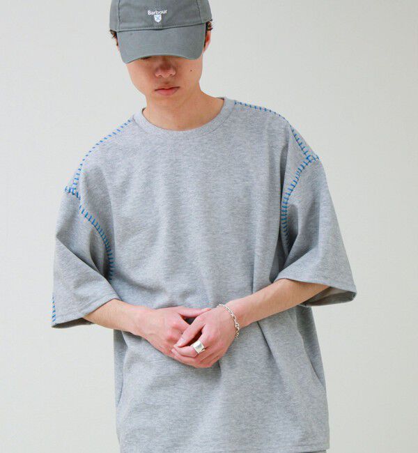 GLOSTER「【セットアップ対応】カルゼラダーステッチ クルーネックTシャツ」|Tシャツ・カットソー|