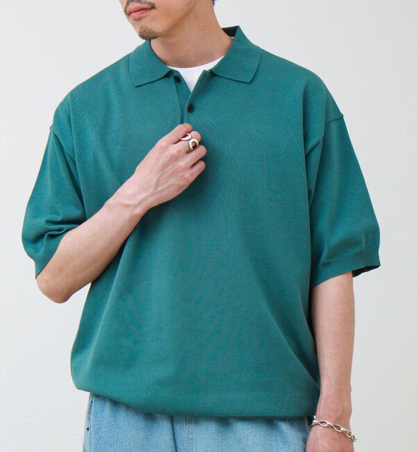 GLOSTER「【ラクなのに上品】コットンタッチリラックスポロ」|ポロシャツ|