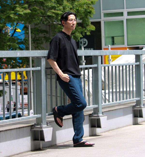 GLOSTER「【ラクなのに上品】コットンタッチリラックスポロ」|ポロシャツ|