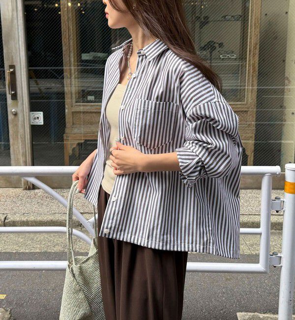 fredy emue「汗染み軽減加工シャツブルゾン」|シャツ・ブラウス|