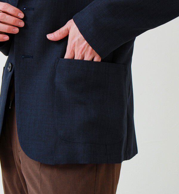 GLOSTER「【セットアップ対応】リネンライクキャンバスジャケット」|テーラードジャケット|