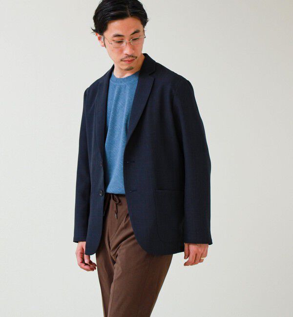 GLOSTER「【セットアップ対応】リネンライクキャンバスジャケット」|テーラードジャケット|