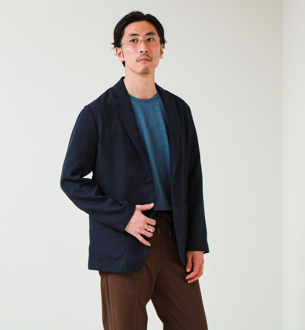 GLOSTER「【セットアップ対応】リネンライクキャンバスジャケット」|テーラードジャケット|