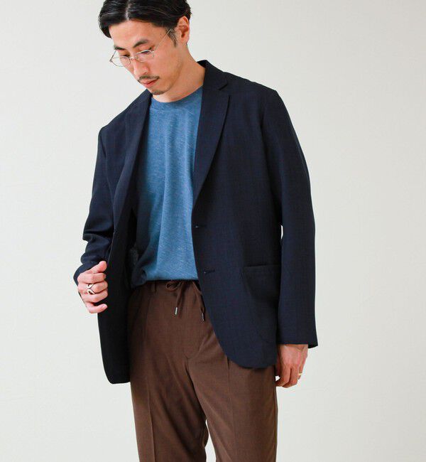 GLOSTER「【セットアップ対応】リネンライクキャンバスジャケット」|テーラードジャケット|