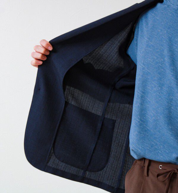 GLOSTER「【セットアップ対応】リネンライクキャンバスジャケット」|テーラードジャケット|