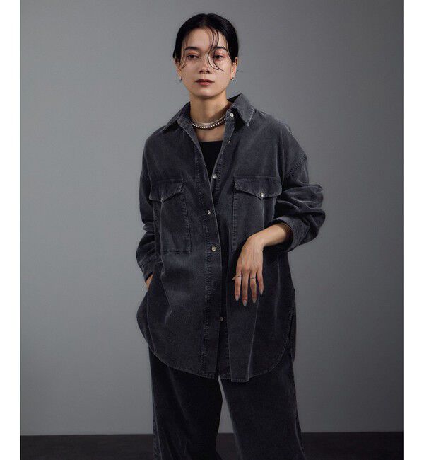 SALON adam et rope'「フェードコーデュロイオーバーシャツ / セットアップ対応」|シャツ・ブラウス|