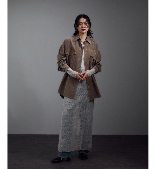 SALON adam et rope'「フェードコーデュロイオーバーシャツ / セットアップ対応」|シャツ・ブラウス|