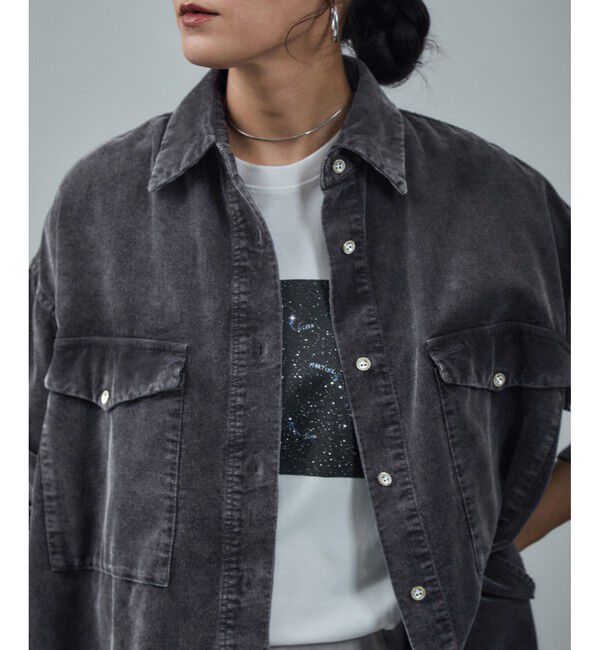 SALON adam et rope'「フェードコーデュロイオーバーシャツ / セットアップ対応」|シャツ・ブラウス|