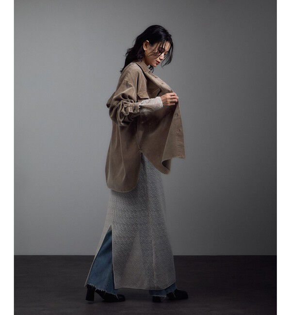 SALON adam et rope'「フェードコーデュロイオーバーシャツ / セットアップ対応」|シャツ・ブラウス|