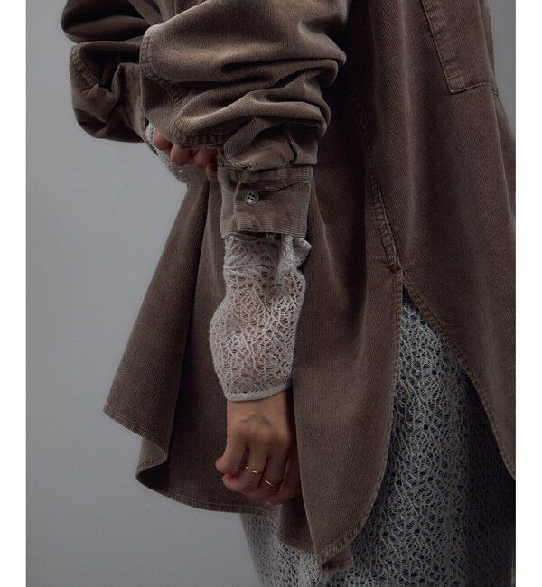 SALON adam et rope'「フェードコーデュロイオーバーシャツ / セットアップ対応」|シャツ・ブラウス|