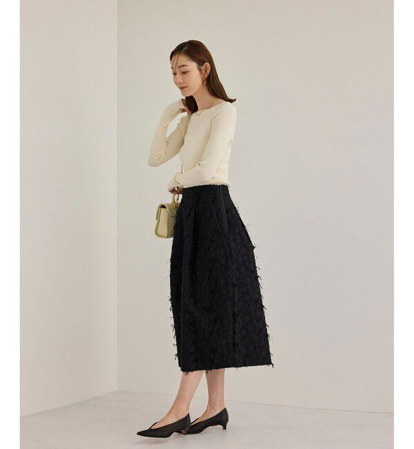 ROPE「コクーンジャガードスカート」|スカート|